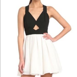 Formal dress (black & white)